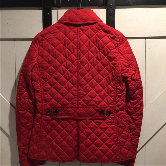 Sale! Red Burberry quilted jacket - Picture 3 of 5